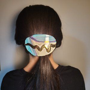 Porcelain hair ponytail clip holder